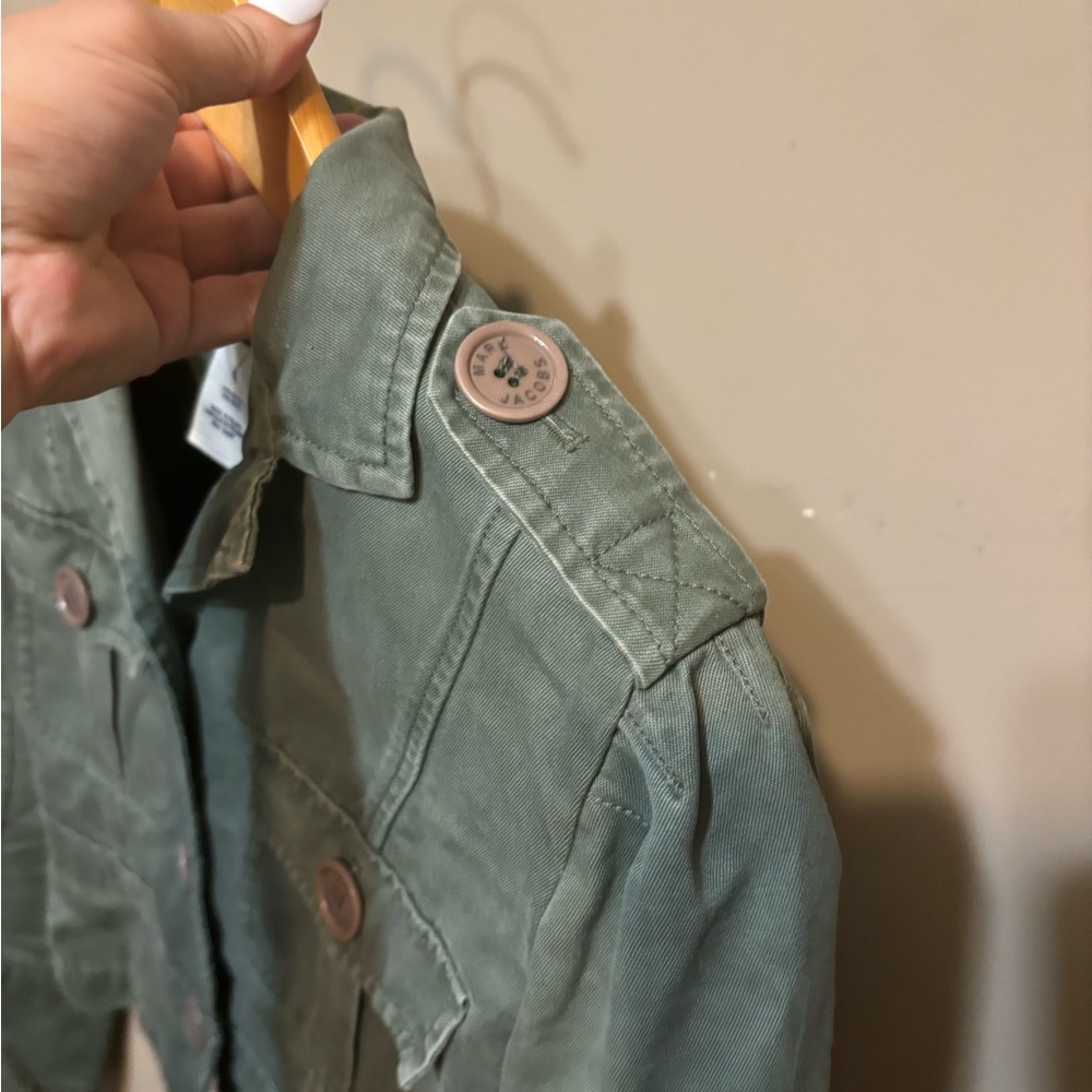 MARC JACOBS Utility Cargo Jacket, Cropped, Army Green - Picture 5 of 8